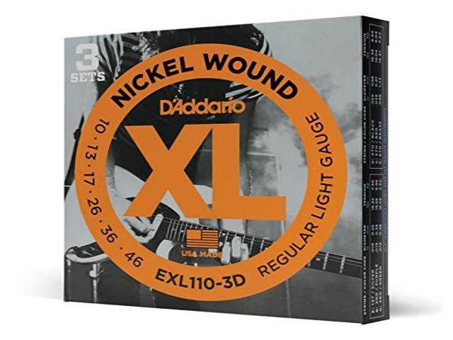 D'Addario EXL110 Electric Guitar Strings - Light - 3 Pack