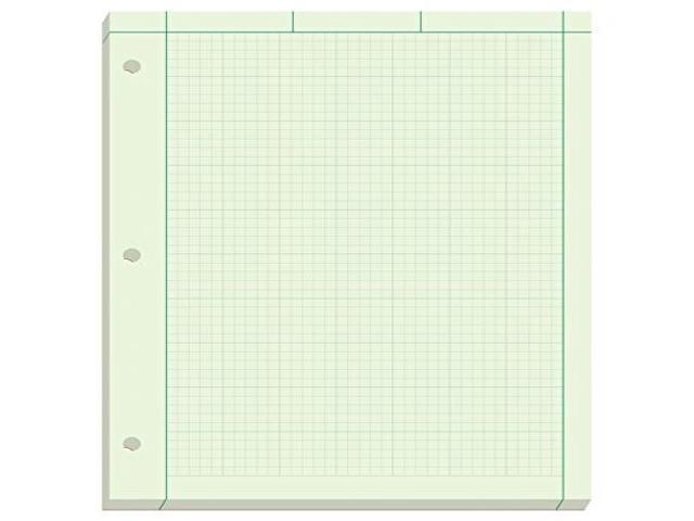 TOPS Engineer Pads Ruled 5x5 Sq/Inch 200 Shts/Pad 8-1/2'x11' GN 22144