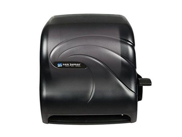 San Jamar Lever Roll Towel Dispenser Oceans Black Pearl 12 15/16 x 9 1/4 x 16 1/2 T1190TBK