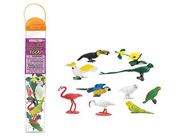 Toobs Exotic Birds Safari Ltd Set Educational Kids Toy Figure