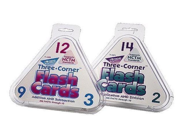 TREND Multiplication/Division Three-Corner Flash Cards, 8 & Up, 48/Pack
