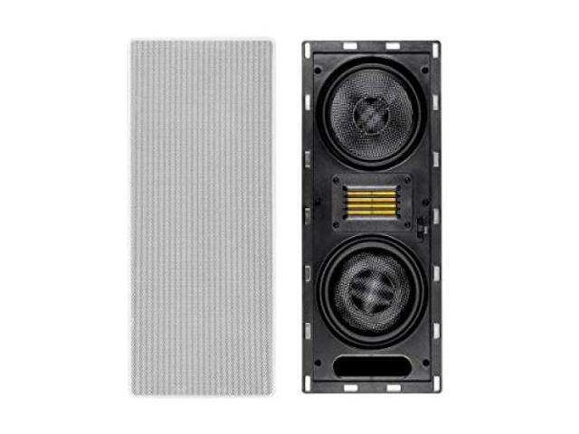 Monoprice 3-Way Carbon Fiber In-Wall Column Speaker - 6.5 Inch With Ribbon Tweeter (Each) - Amber Series - image 7