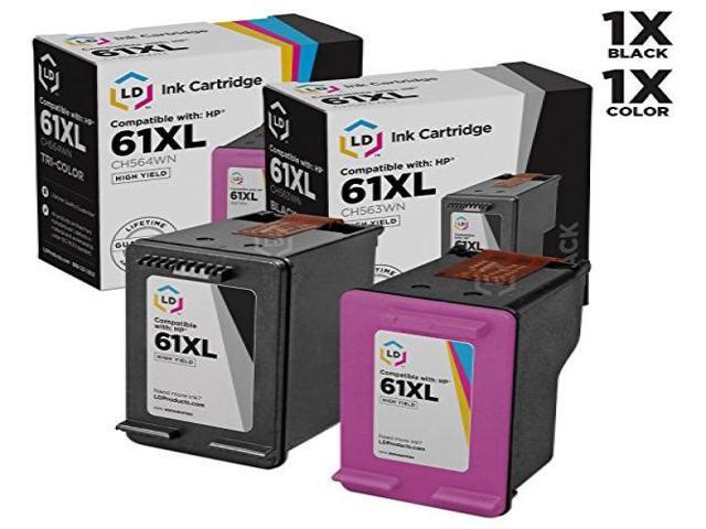 LD Remanufactured Replacements for Hewlett Packard HP 61XL / 61 2PK High Yield Ink Cartridges Includes: 1 CH563WN Black, & 1 CH564WN Color for...
