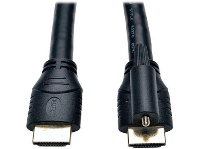 Tripp Lite High Speed HDMI Cable with Ethernet and Locking Connector Ultra HD 4K x 2K 24AWG (M/M) 10ft.