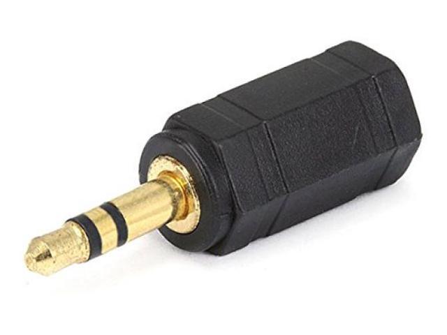 Monoprice 3.5mm TRS Stereo Plug to 3.5mm TS Mono Jack Adapter, Gold Plated