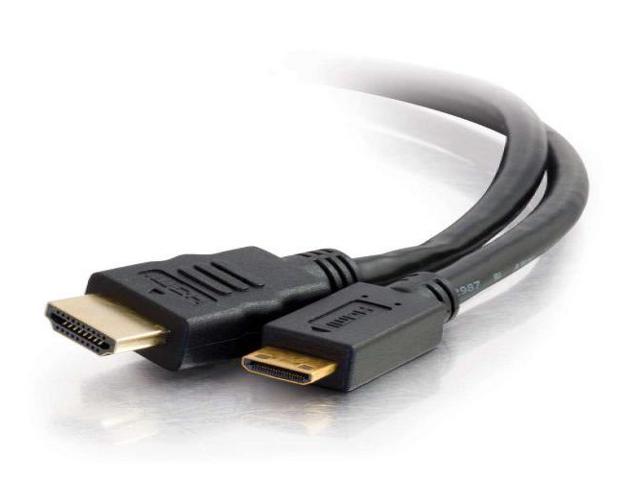 C2G 50619 4K UHD High Speed HDMI to Mini HDMI Cable (60Hz) with Ethernet for 4K Devices, Black (6 Feet, 1.82 Meters)