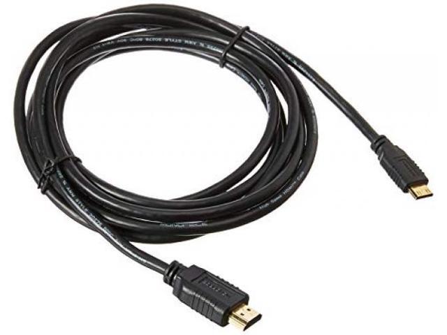 Monoprice Standard HDMI Cable - 10 Feet - Black With HDMI Mini Connector, 1080i @ 60Hz, 4.95Gbps, 30AWG