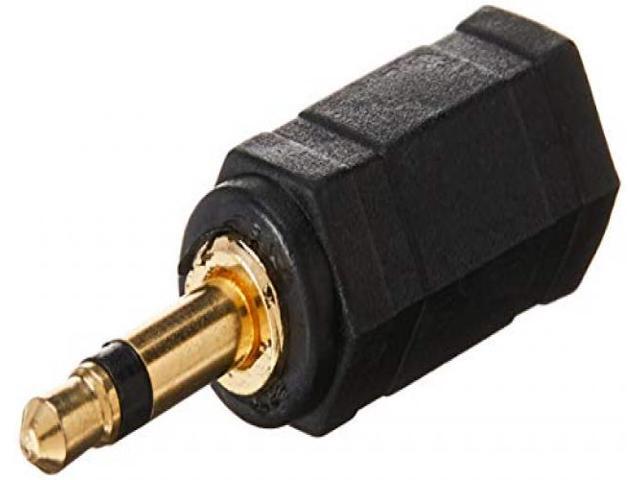 Monoprice 2-Port 3.5mm Audio Audio Adapter, Black Black 7128
