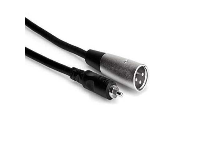 Hosa Technology 2' 3 Pin XLR Male to RCA Male Audio Interconnect Cable. #XRM102