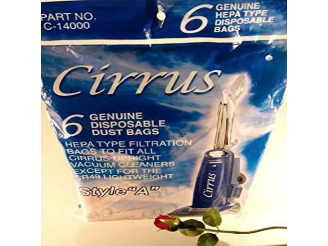 Photos - Vacuum Cleaner Accessory Cirrus Paper Bag Style A Hepa Type 6 Pack 702403738893