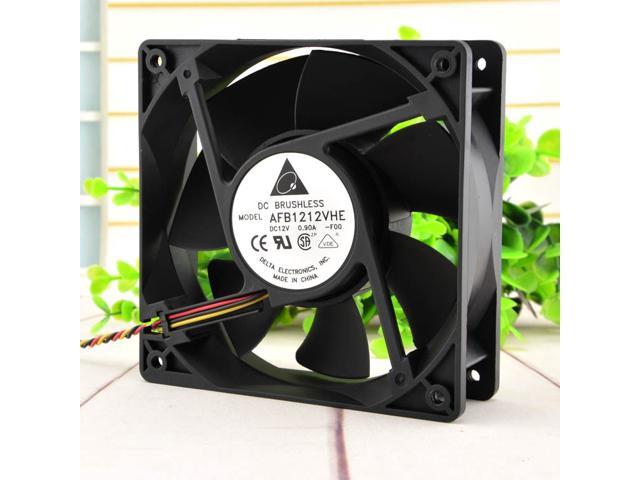 Delta AFB1212VHE-F00 DC 12V 0.90A 120mm Cooler 3-Pin Server Inverter Axial Blower Cooling Fan