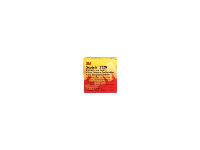 3M 2228-1X10FT Rubber Mastic Electrical Tape, 2228, Scotch, 1 in W x 10 ft L,