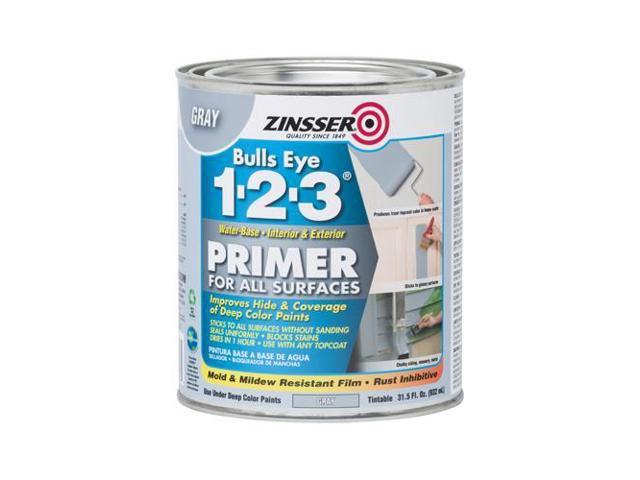 ZINSSER 286258 Primer, Water, 1 qt, Gray, Interior/Exterior