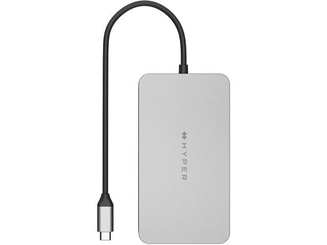 Hyper - HyperDrive Dual 10 Port USB-C Hub, 4K HDMI, Ethernet, 1 USB-C, 2 USB-A, microSD/SD, travel dock for M1/M2/M3 MacBook - Gray - image 7