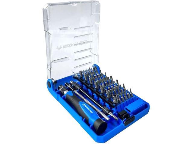 Screwdriver, Rockman Tools Basics 45 PCS Precision Screwdriver Bit Set- 1PC Precision Bits Driver, 1PC 120mm Precision Magnetic Holder, 1PC 120mm...