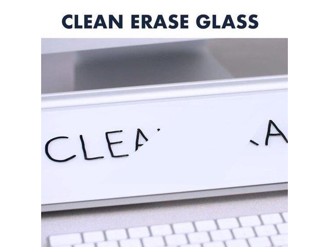 Quartet Glass Dry Erase Desktop Computer Pad 18 x 6 White GDP186