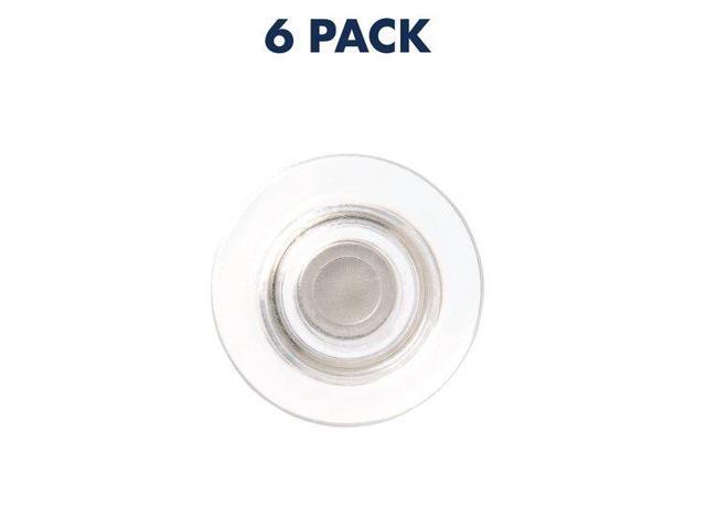 Quartet Glass Magnets, Large, 0.45' Dia, Clear, 6/Pack 85391