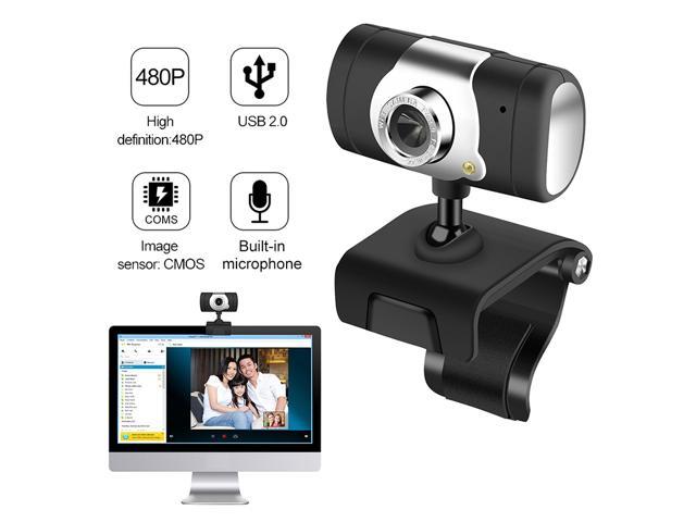 Photos - Webcam Black 480P  Camera Web Cam with Microphone For PC Laptop Computer De
