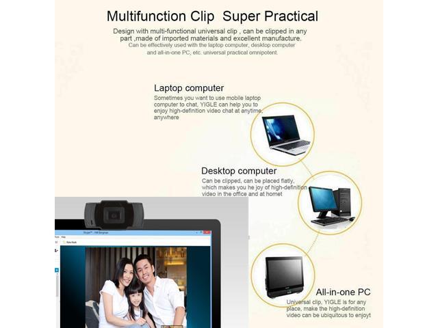 USB Streaming Camera 480P Webcam Built-In Mic Work Desktop Vertical Computer Camera Rotatable Support Efficient Quality Sensor