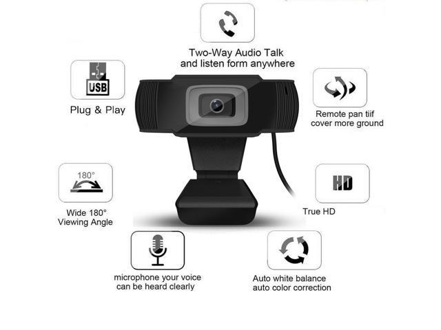 HD Webcam 480P,HDWeb Camera with Built-in HD Microphone USB Plug Play WebCam for Gaming Conferencing Desktop Widescreen Video