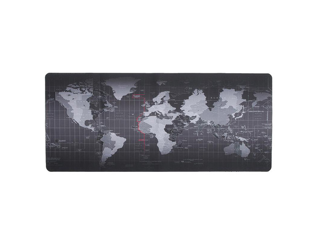Jansicotek XL 900*400*2mm World Map Speed Keyboard Mouse Pad Mat Computer Gaming Mousepad Locking Edge Table Mat- Non-slip Rubber Base for PC...