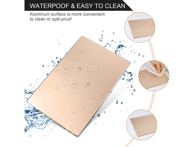 Jansicotek Computer Game Mouse Pad Smooth Gaming Aluminium Mouse Pad Fast and Accurate Control with Non-slip Rubber Base for PC Computer Laptop