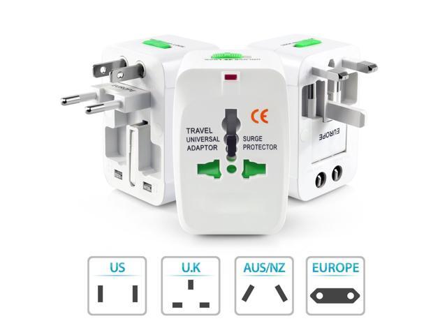 Jansicotek Universal World Wide Travel Charger Adapter Plug All in One Wall Charger Adaptor Adapter Works In More Than 160 Countries Including EU...