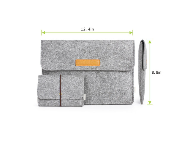 Jansicotek MacBook 13.3 Inch Sleeve Felt Protective Case for New MacBook with Retina Display