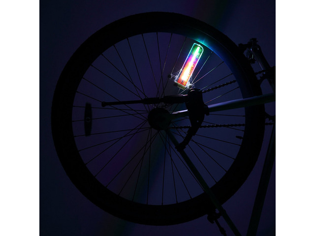 Jansicotek Colorful Bicycle Lights Bike Cycling Wheel Spoke Light 32 LED Flashing Spoke Light 32-pattern Waterproof