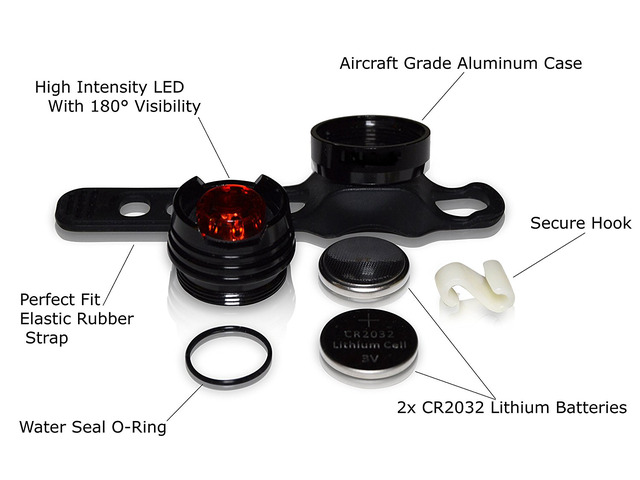 Jansicotek Bike Headlight + Taillight + Horn Combinations, IP44 Waterproof 250 Lumens USB Rechargeable Bike Headlight with Quick Release System,...