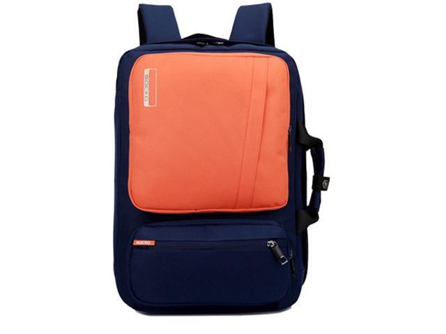 Jansicotek SOCKO 17 Inch Laptop Backpack with Side Handle and Shoulder Strap for Up to 17 Inches Laptop Notebook Computer,Black+Orange