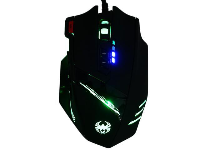 Zelotes 12 Programmable Buttons MMO Gaming Mouse,8 Adjustable Weights,4000 DPI (Up to 8000DPI by the Software),Multi-Modes LED lights USB Wired...