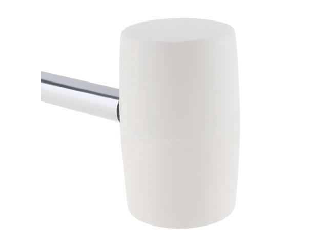 470g Non-elastic White Rubber Hammer Mounting hammer with Round Head and Non-slip Handle DIY Hand Tool
