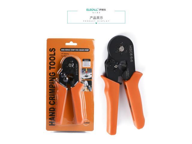 ELECALL ELEC8 6-6 Hexagon Crimping Plier European Ratchet Terminal Crimping Pliers 0.25-6MM