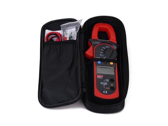 UNI-T UT204A DC/AC Voltage Current Digital Clamp Meter with Resistance, Capacitance, Frequency and Temperature Measurement