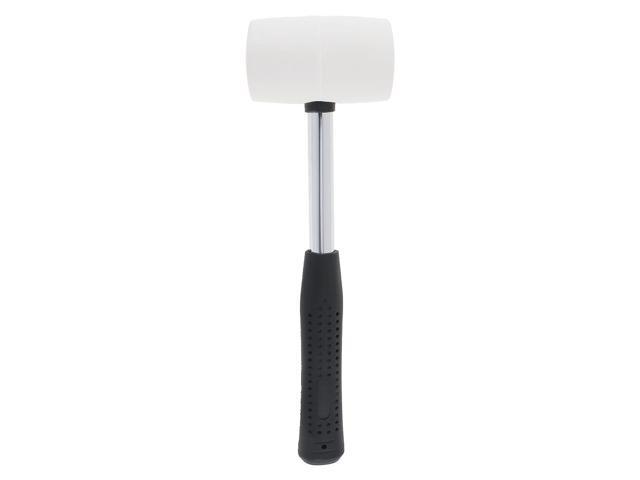 470g Non-elastic White Rubber Hammer Mounting hammer with Round Head and Non-slip Handle DIY Hand Tool