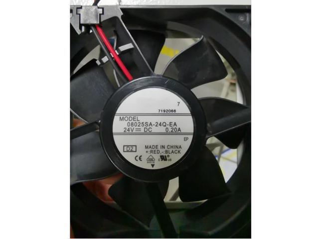 DC24V 0.20A 08025SA-24Q-EA 8025 8cm 2-Wire Inverter Cooling Fan