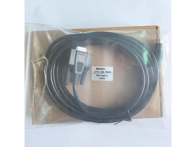 10 PCS 2711-CBL-PM05 Compatible PLC Communication Cable Data Cable Download Cable Debug Cable Programming Cable