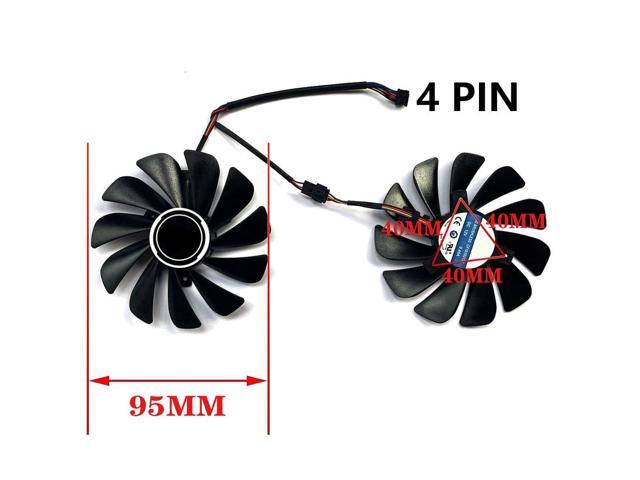 Graphics Card Cooling Fans Suitable forASROCK RX 6700xt 6700 6600 Challenger D Series Desktop CF1010U12S 95mm 12V 0.45A 4Pin Video Card Cooler Fans...