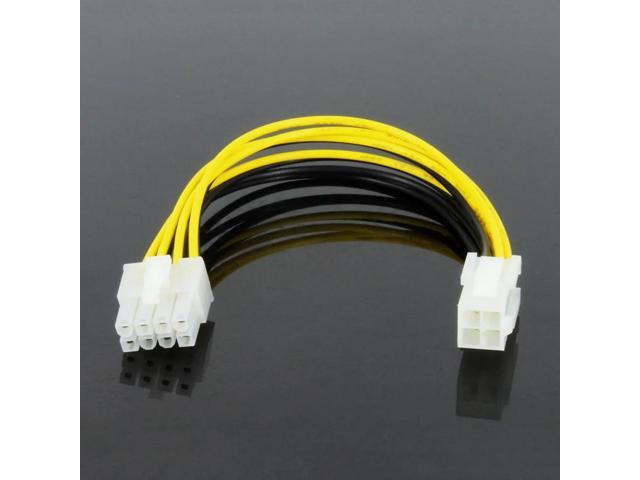 ATX 4 Pin Female to 8 Pin Male EPS Power Cable Cord Adapter PC Motherboard CPU Power Supply Line Extension Cable
