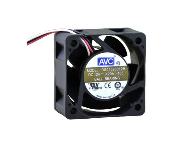 DS04020B12H 12V 0.20A 4020 Cooling Fan, 40X40X20MM 3-Wire
