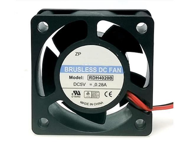 RDH4020B DC5V 0.28A 40X40X20mm 2-Wire Cooling Fan 4020mm