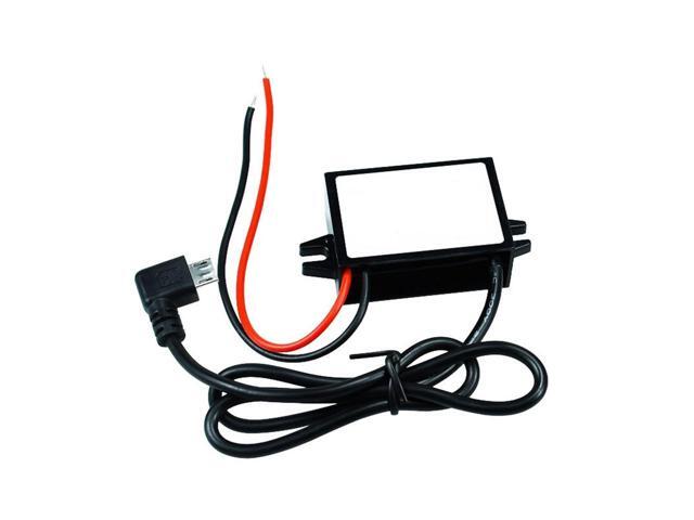 12V 24V 36V 48V 60V 72V to 5V 3A Inverter Converter Mini Micro Female USB Car Phone Charger Adapter for GPS DVR Recorder(Right Bend,DC 20-72V)