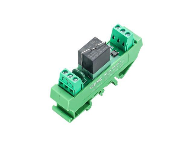 Submini Relay Module GY-T731C-S: 12V/24V/110V/220V AC/DC Coil V DIN Rail Mount, PLC/MCU Compatible for Load Current Control(24VDCAC)