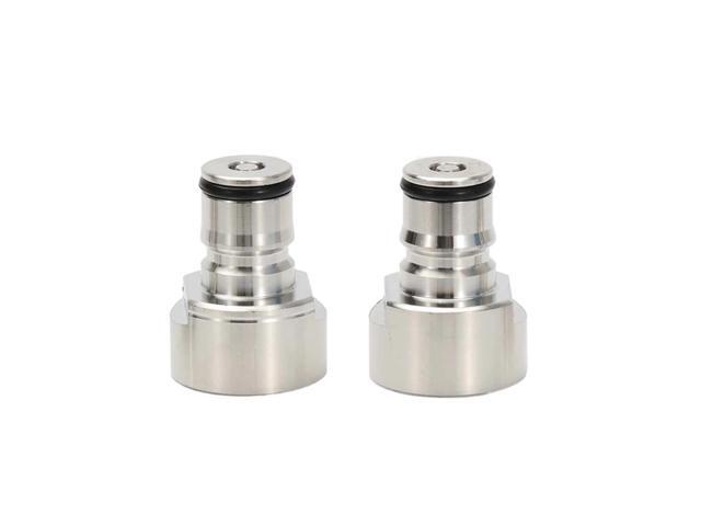 Commercial Keg to Ball Lock Keg Coupler Adapter Female Beer Thread Fit S/D/A/G Keg Coupler Kegging Homebrew(Both)