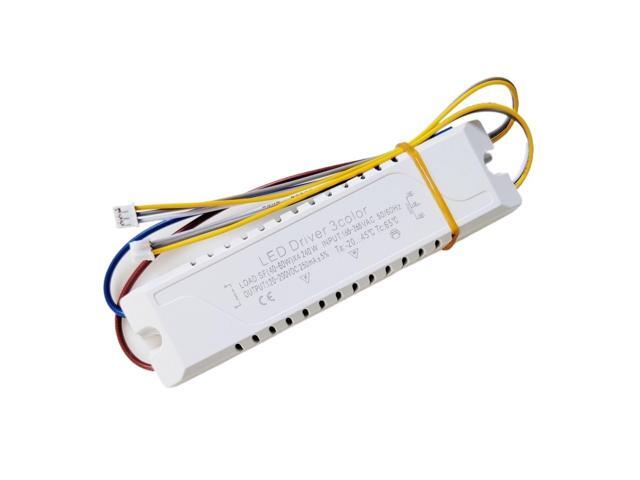 LED Driver 3 Color Adapter for LED Lighting Non-Isolating 20-40WX4 160W/200W/240W Driver Adapter Lighting AC220V((30-50W) X4 200W)