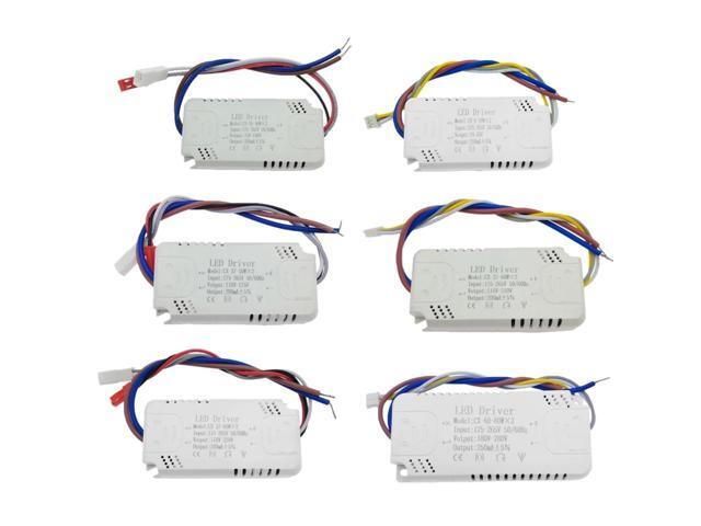 1PCS 8W-160W LED Driver 3 Color Adapter for LED Lighting AC220V Non-Isolating for Ceiling Light Chandelier Replacement(3Pin-60-80Wx2)
