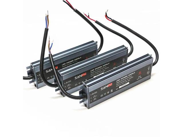 Ultra Thin LED Power Supply DC12V Lighting 24V 60W 100W 120W 150W 200W 250W 300W LED Driver Adapter Waterproof IP68 1pcs(12V,120W)