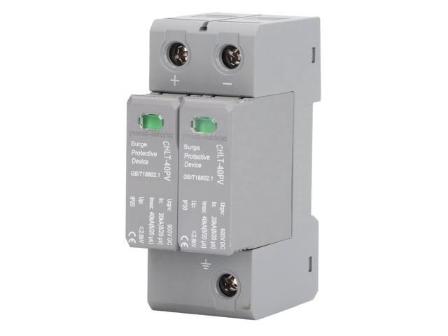 2P PV Protector DC 600V Photovoltaic Arrestor Overvoltage 20KA to 40KA