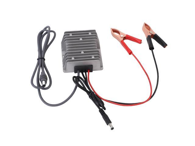 Power Cord Converter, DC 12V to 24V Step Up Converter 5A Output for Mini Dish with Plug, Overload Protection, Aluminum Alloy Casing